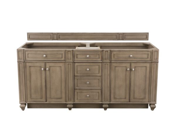 James Martin 157-V72-WW Bristol 72 Inch Double Vanity in Whitewashed Walnut