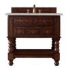 James Martin 160-V36-ACG-3ESR Castilian 36 Inch Single Vanity Cabinet in Aged Cognac with 3 CM Eternal Serena Quartz Top