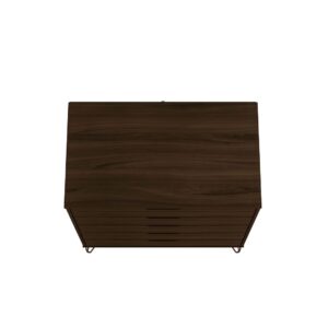 Manhattan Comfort Rockefeller Brown 5-Drawer Dresser and 2-Drawer Nightstand Set