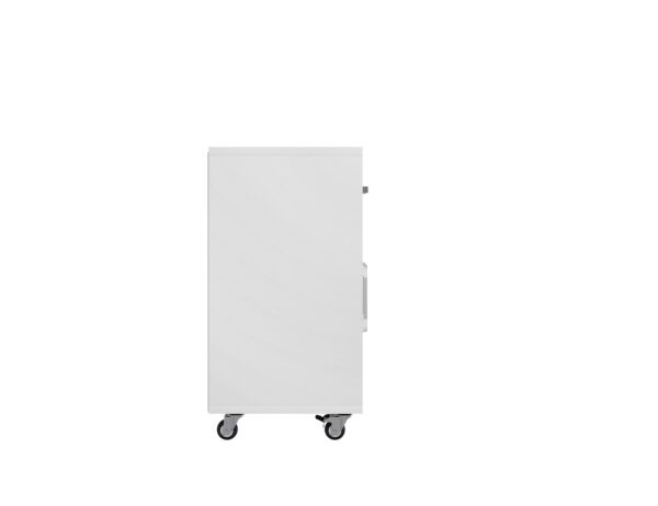 Manhattan Comfort Eiffel Mobile Garage Cabinet in White (Set of 2)