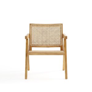 Manhattan Comfort Hamlet Accent Chair in Nature Cane - Set of 2