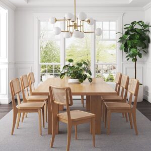 Manhattan Comfort Giverny Dining Chair in Nature Cane - Set of 4