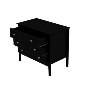 Manhattan Comfort Crown 31.29" Dresser in Black