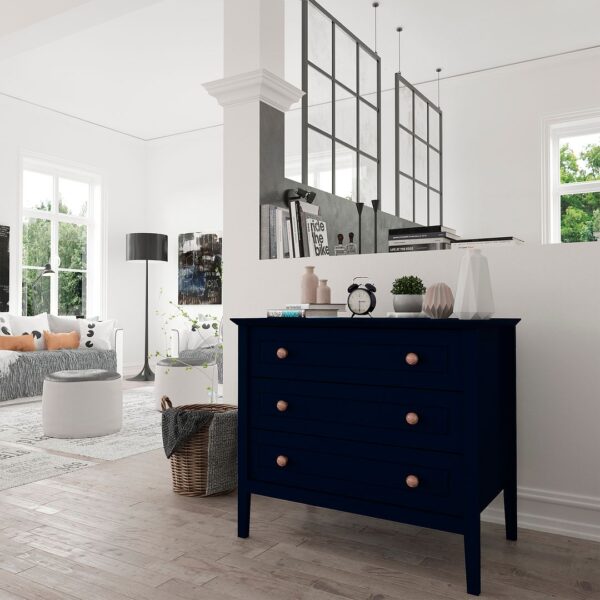 Manhattan Comfort Crown 31.29" Dresser in Tatiana Midnight Blue