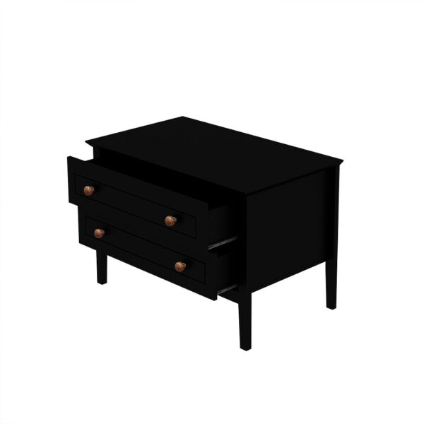 Manhattan Comfort Crown Bachelor Dresser in Black