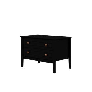 Manhattan Comfort Crown Bachelor Dresser in Black