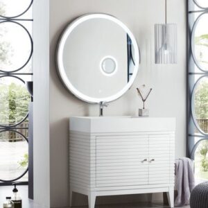 James Martin 210-V36-GW Linear 36 Inch Single Vanity in Glossy White