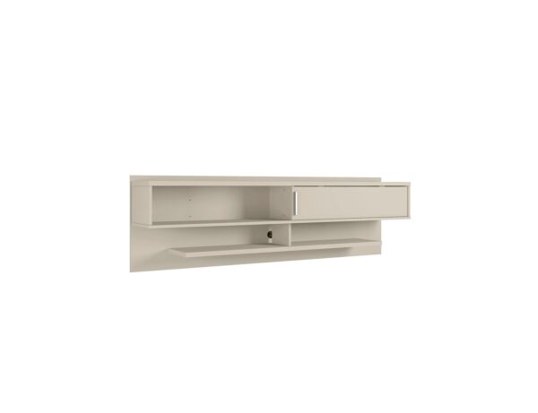 Manhattan Comfort Astor 70.86 Modern Floating Entertainment Center 1.0 with Media Shelves in Off White