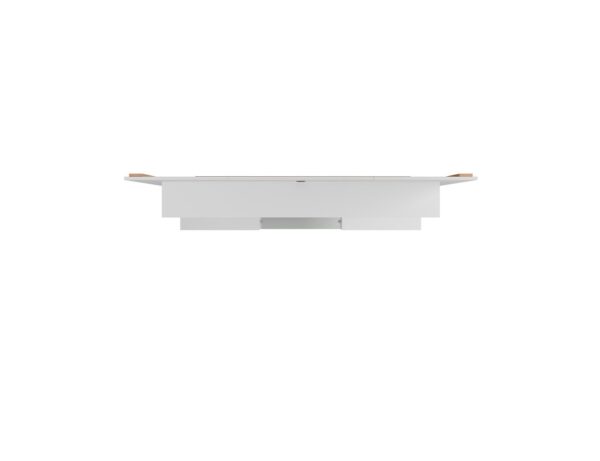 Manhattan Comfort Plaza 64.25 Modern Floating Wall Entertainment Center with Display Shelves in White