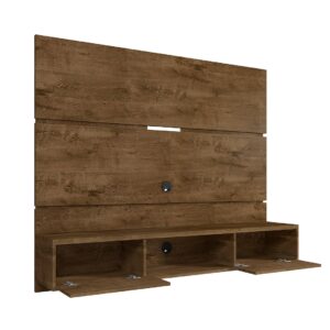 Manhattan Comfort Vernon 62.99 Floating Wall Entertainment Center in Rustic Brown