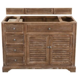 James Martin 238-104-5211 Savannah 48 Inch Single Vanity Cabinet in Driftwood