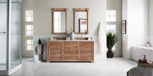 James Martin 238-104-5711 Savannah 72 Inch Double Vanity Cabinet in Driftwood