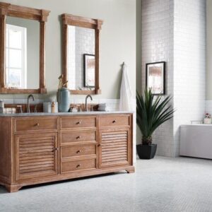 James Martin 238-104-5711 Savannah 72 Inch Double Vanity Cabinet in Driftwood