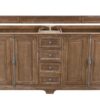 James Martin 238-104-5711-3GEX Savannah 72 Inch Double Vanity Cabinet in Driftwood with 3 cm Grey Expo Quartz Top with Sink