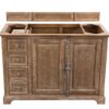 James Martin 238-105-5211-3GEX Providence 48 Inch Single Vanity Cabinet in Driftwood with 3 cm Grey Expo Quartz Top with Sink