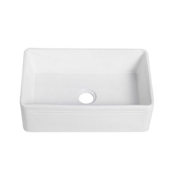 Altair 251030-KS Calabria 30 Inch Porcelain Vitreous China Farmhouse Kitchen Sink