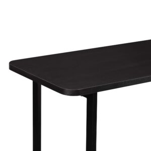 Manhattan Comfort Celine Modern Side Table Console in Black