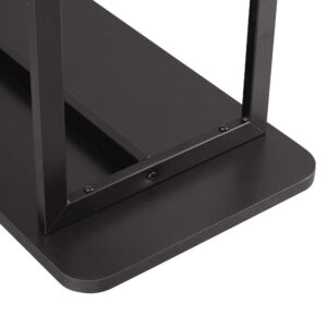 Manhattan Comfort Celine Modern Side Table Console in Black