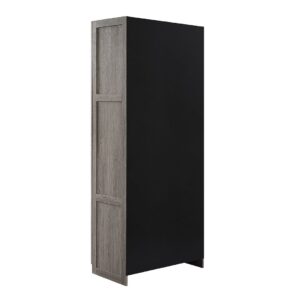 Manhattan Comfort Hopkins Modern Freestanding Storage Closet with 7 Shelves in Grey