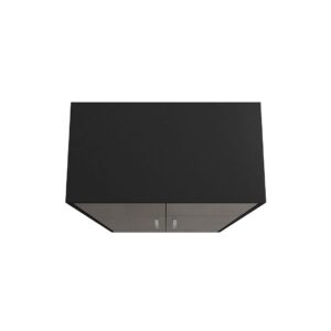 Manhattan Comfort Eiffel Storage Cabinet in Matte Black and Grey (Set of 3)