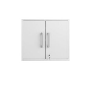 Manhattan Comfort Eiffel Floating Garage Cabinet in White (Set of 3)