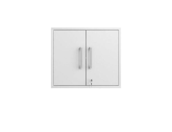 Manhattan Comfort Eiffel Floating Garage Cabinet in White (Set of 3)