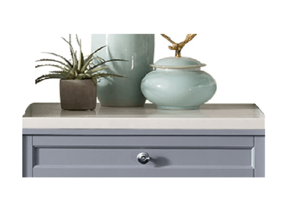 James Martin 301-DU26-SL Copper Cove Encore 26 Inch Optional Drawer Unit in Silver Gray