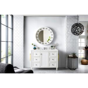 James Martin 301-V48-3WZ Copper Cove Encore 48 Inch Single Vanity with 3cm White Zeus Quartz Top