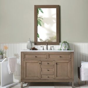 James Martin 305-V48-WWW Chicago 48 Inch Single Vanity in Whitewashed Walnut