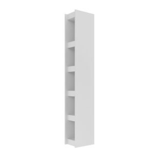 Manhattan Comfort Valuable Parana Bookcase 1.0 with 5-Shelves in White