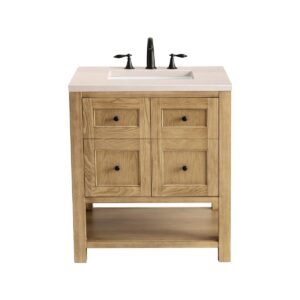 James Martin JM 330-V30 Breckenridge 30 Inch Free-Standing Single Sink Bathroom Vanity with 3 CM Top