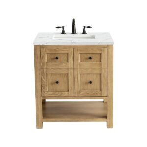 James Martin JM 330-V30 Breckenridge 30 Inch Free-Standing Single Sink Bathroom Vanity with 3 CM Top