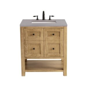 James Martin JM 330-V30 Breckenridge 30 Inch Free-Standing Single Sink Bathroom Vanity with 3 CM Top