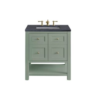 James Martin JM 330-V30 Breckenridge 30 Inch Free-Standing Single Sink Bathroom Vanity with 3 CM Top