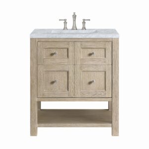 James Martin JM 330-V30 Breckenridge 30 Inch Free-Standing Single Sink Bathroom Vanity with 3 CM Top