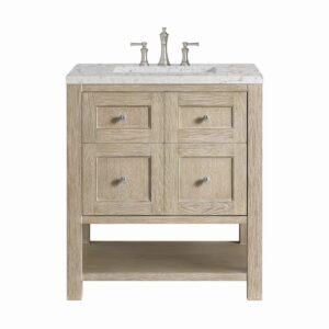 James Martin JM 330-V30 Breckenridge 30 Inch Free-Standing Single Sink Bathroom Vanity with 3 CM Top