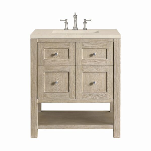 James Martin JM 330-V30 Breckenridge 30 Inch Free-Standing Single Sink Bathroom Vanity with 3 CM Top