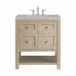 James Martin JM 330-V30 Breckenridge 30 Inch Free-Standing Single Sink Bathroom Vanity with 3 CM Top