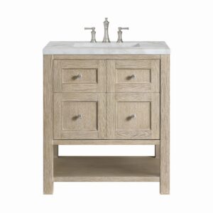 James Martin JM 330-V30 Breckenridge 30 Inch Free-Standing Single Sink Bathroom Vanity with 3 CM Top