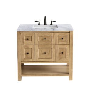 James Martin VM 330-V36 Breckenridge 36 Inch Free-Standing Single Sink Bathroom Vanity with 3 CM Top