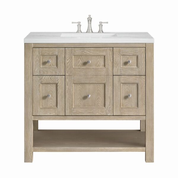 James Martin VM 330-V36 Breckenridge 36 Inch Free-Standing Single Sink Bathroom Vanity with 3 CM Top