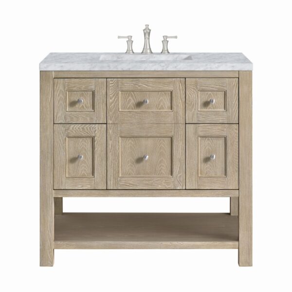 James Martin VM 330-V36 Breckenridge 36 Inch Free-Standing Single Sink Bathroom Vanity with 3 CM Top