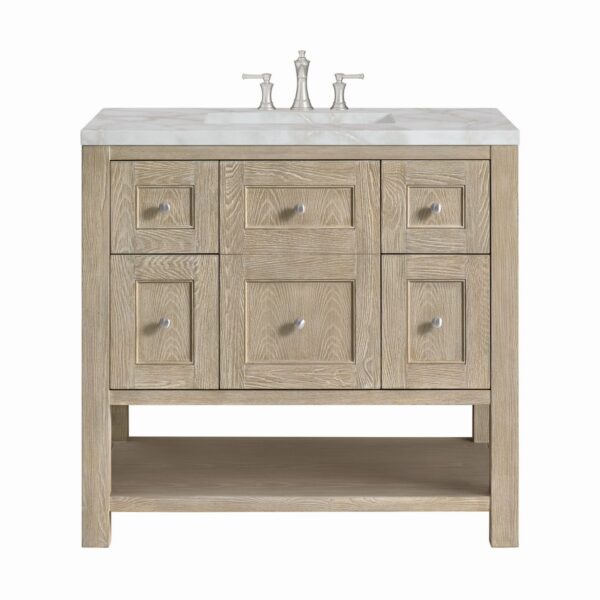 James Martin VM 330-V36 Breckenridge 36 Inch Free-Standing Single Sink Bathroom Vanity with 3 CM Top