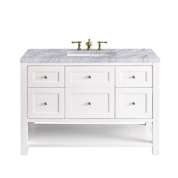 James Martin JM 330-V48 Breckenridge 48 Inch Free-Standing Single Sink Bathroom Vanity with 3 CM Top