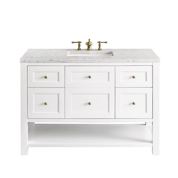 James Martin JM 330-V48 Breckenridge 48 Inch Free-Standing Single Sink Bathroom Vanity with 3 CM Top