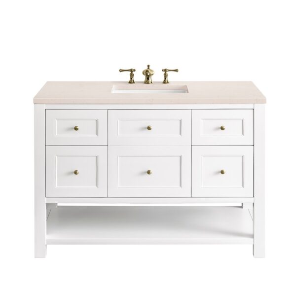 James Martin JM 330-V48 Breckenridge 48 Inch Free-Standing Single Sink Bathroom Vanity with 3 CM Top