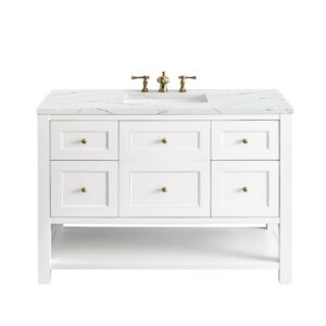 James Martin JM 330-V48 Breckenridge 48 Inch Free-Standing Single Sink Bathroom Vanity with 3 CM Top