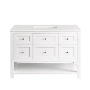 James Martin JM 330-V48 Breckenridge 48 Inch Free-Standing Single Sink Bathroom Vanity with 3 CM Top