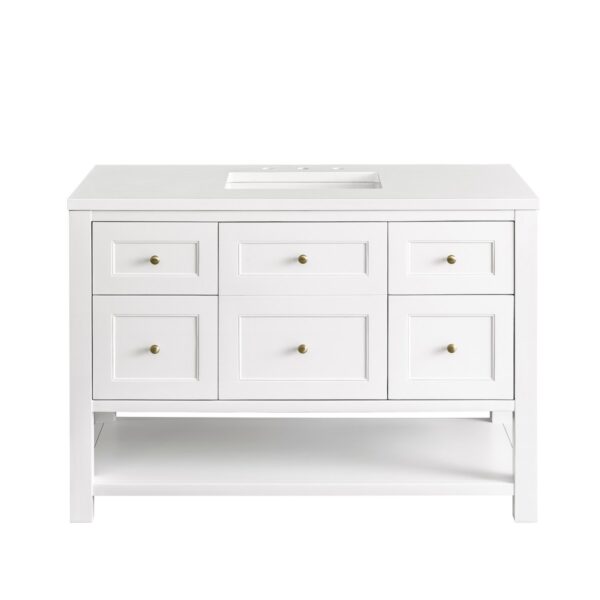 James Martin JM 330-V48 Breckenridge 48 Inch Free-Standing Single Sink Bathroom Vanity with 3 CM Top