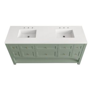 James Martin 330-V72 Breckenridge 71 7/8 Inch Free-Standing Double Sink Bathroom Vanity Cabinet Only